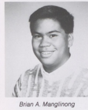 Brian A. Manglinong — 1990 senior yearbook portrait